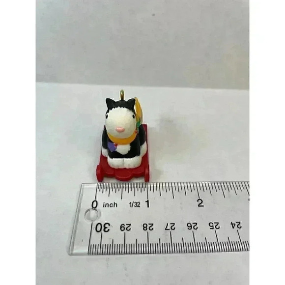 Christmas Vintage Cat Ornament Hallmark Keepsake Granddaughter 1996 - Picture 7 of 9